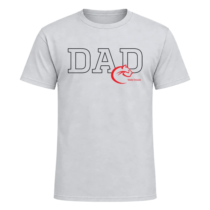Dad Tee - ash - front